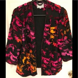 Evening jacket by Anotonio. Black& fushia size m